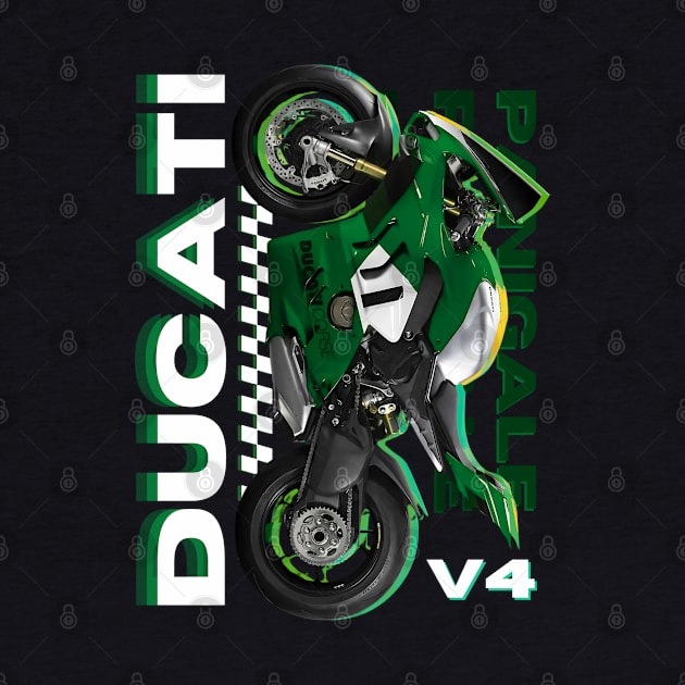 Green Ducati Panigale by RyuSanz